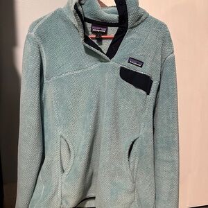 Patagonia Light Blue Fleece Pullover Jacket
